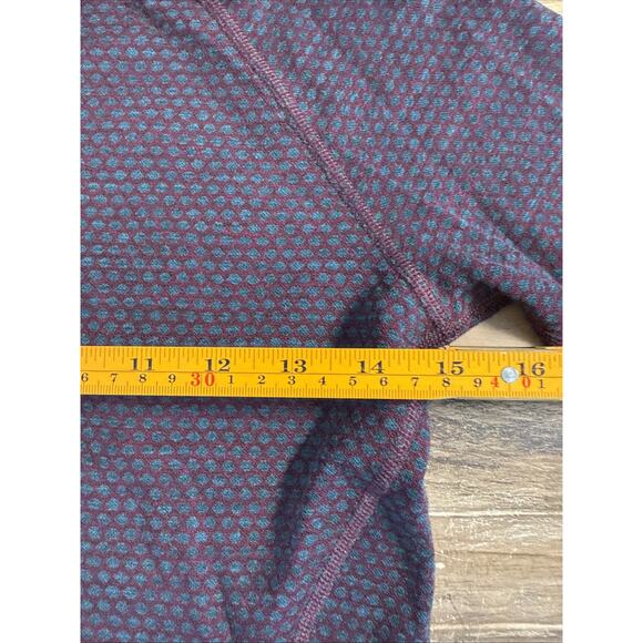 Smartwool Women's Classic Thermal Merino 1/4 Zip Base Layer - Black Cherry Dot S - Picture 5 of 8